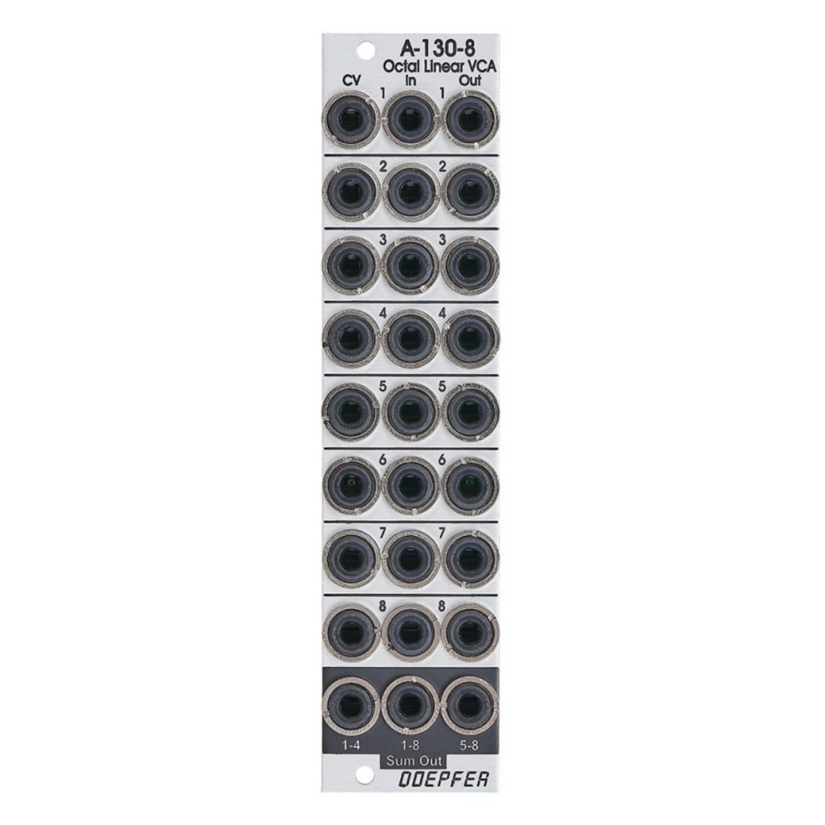 Doepfer A-130-8 Eurorack Octal Linear VCA Module
