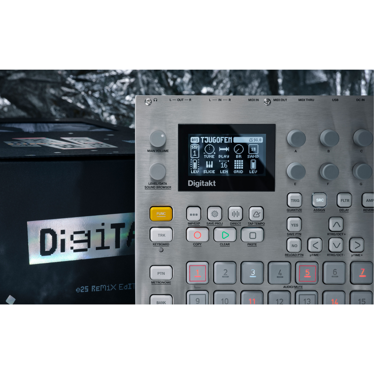 Elektron Digitakt Drum Machine & Sampler e25 Remix Edition – Rubadub