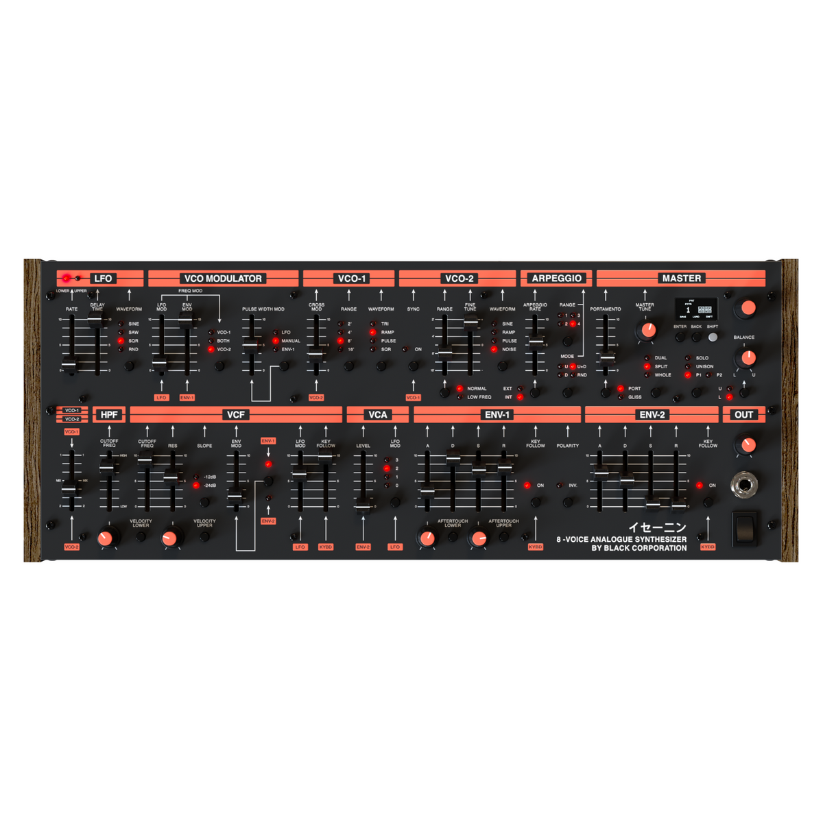 Black Corporation ISE-NIN 8-Voice Analogue Desktop Synthesiser