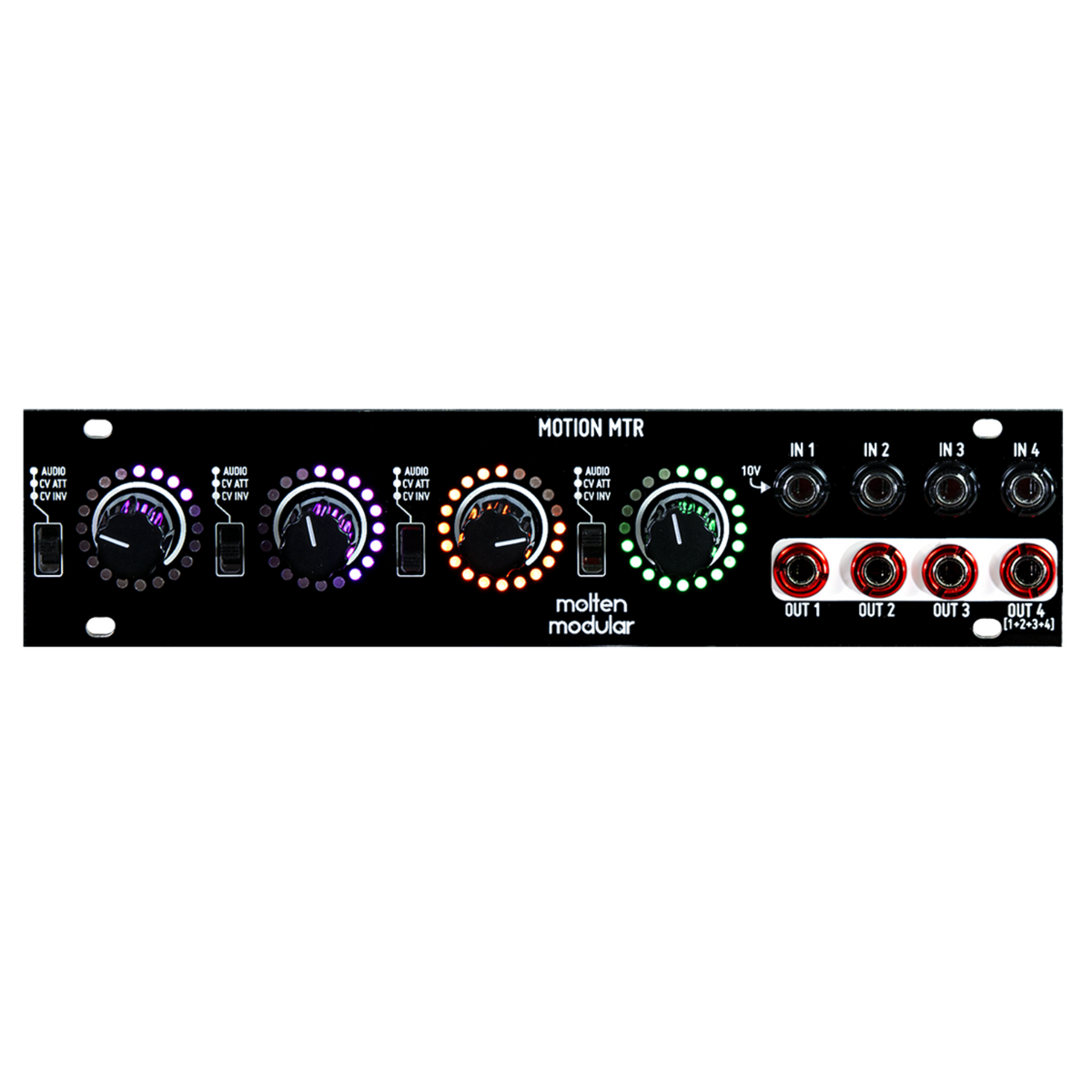 Molten Modular Motion MTR 1U Mixer / Attenuator / Inverter Eurorack Mo