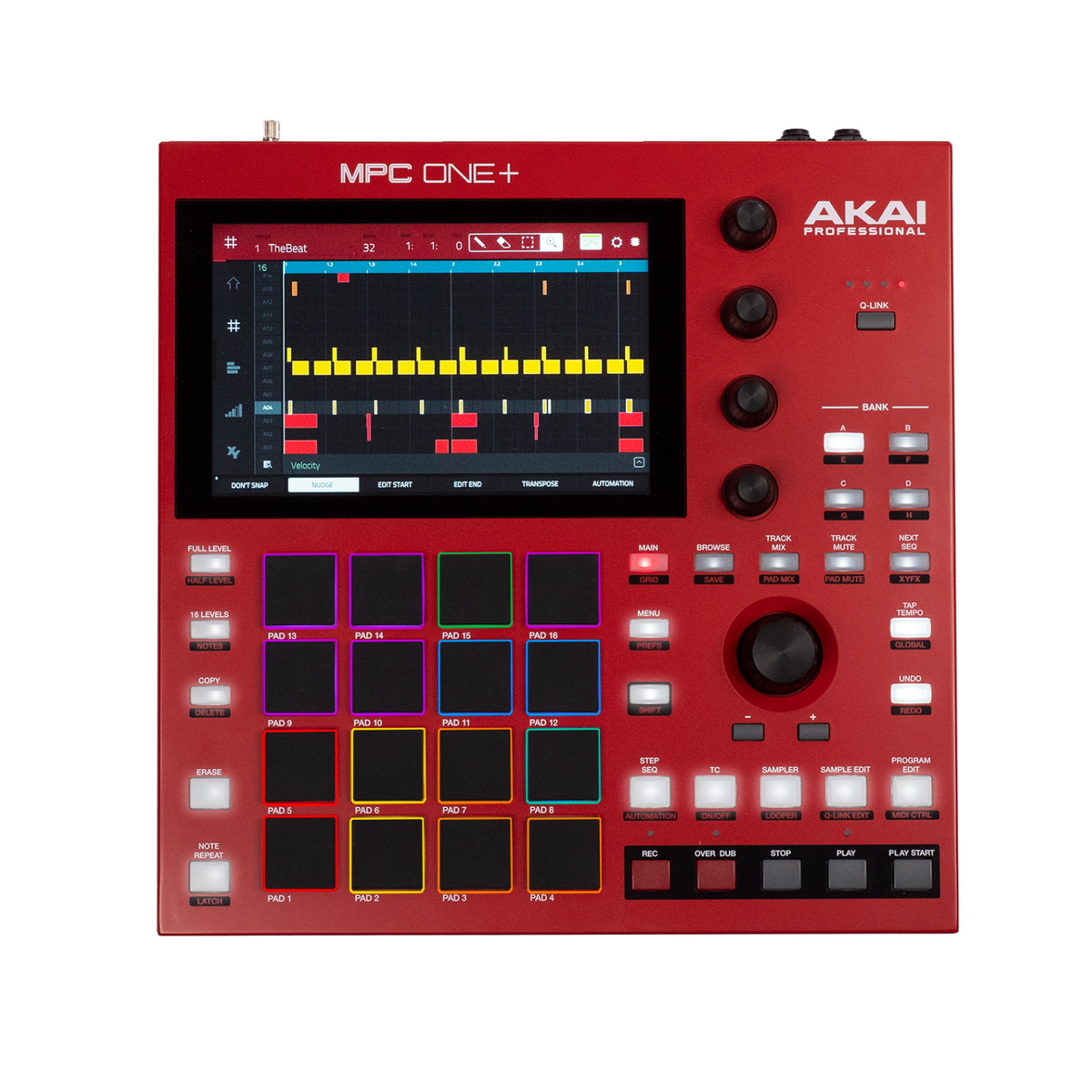 AKAI Professional MPC One+ Standalone Drum Machine, Beat Maker and MIDI  Controller with WiFi, Bluetooth, Drum Pads, Synth Plug-ins and Touchscreen