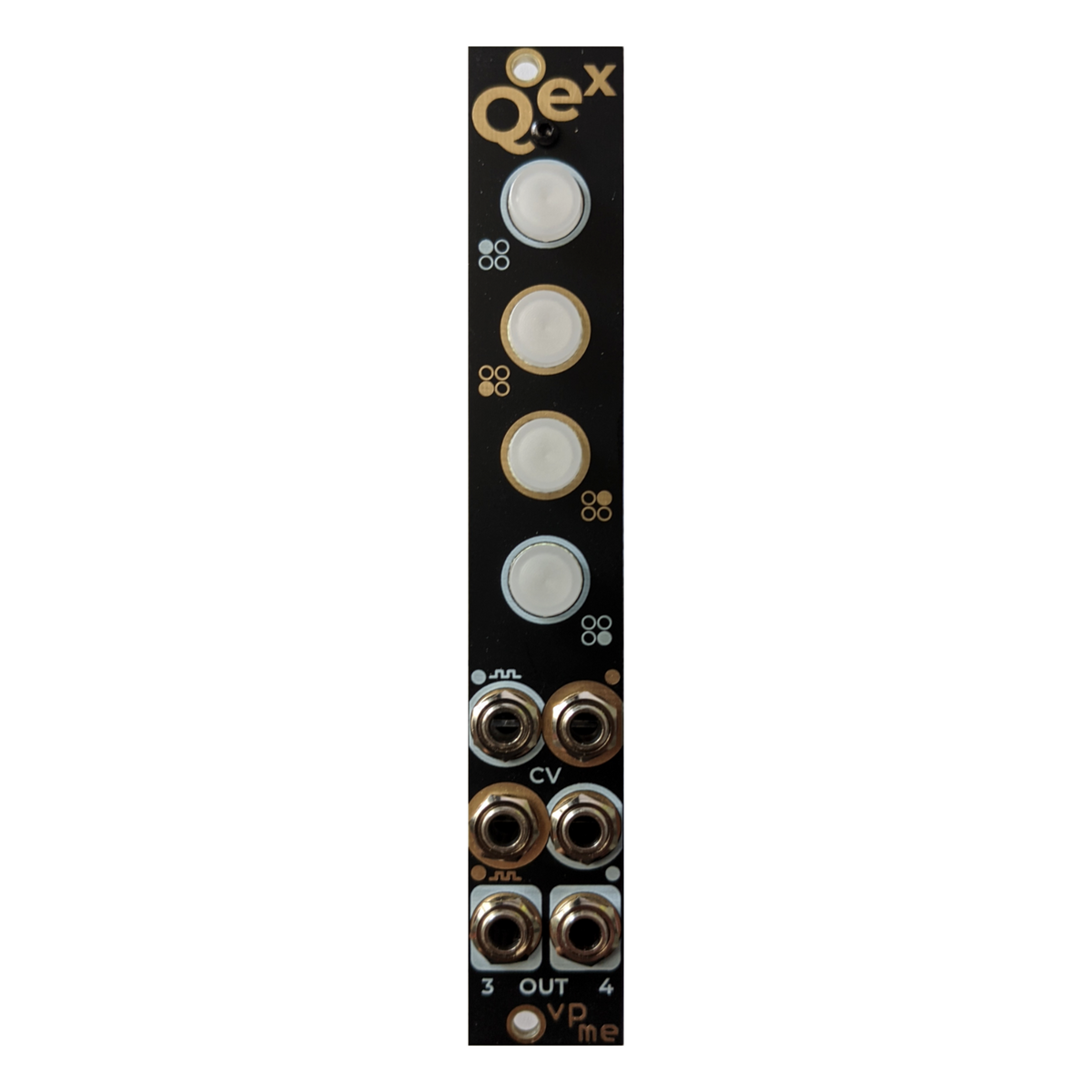 VPME.DE QEX Quad Drum Expander Eurorack Module Rubadub