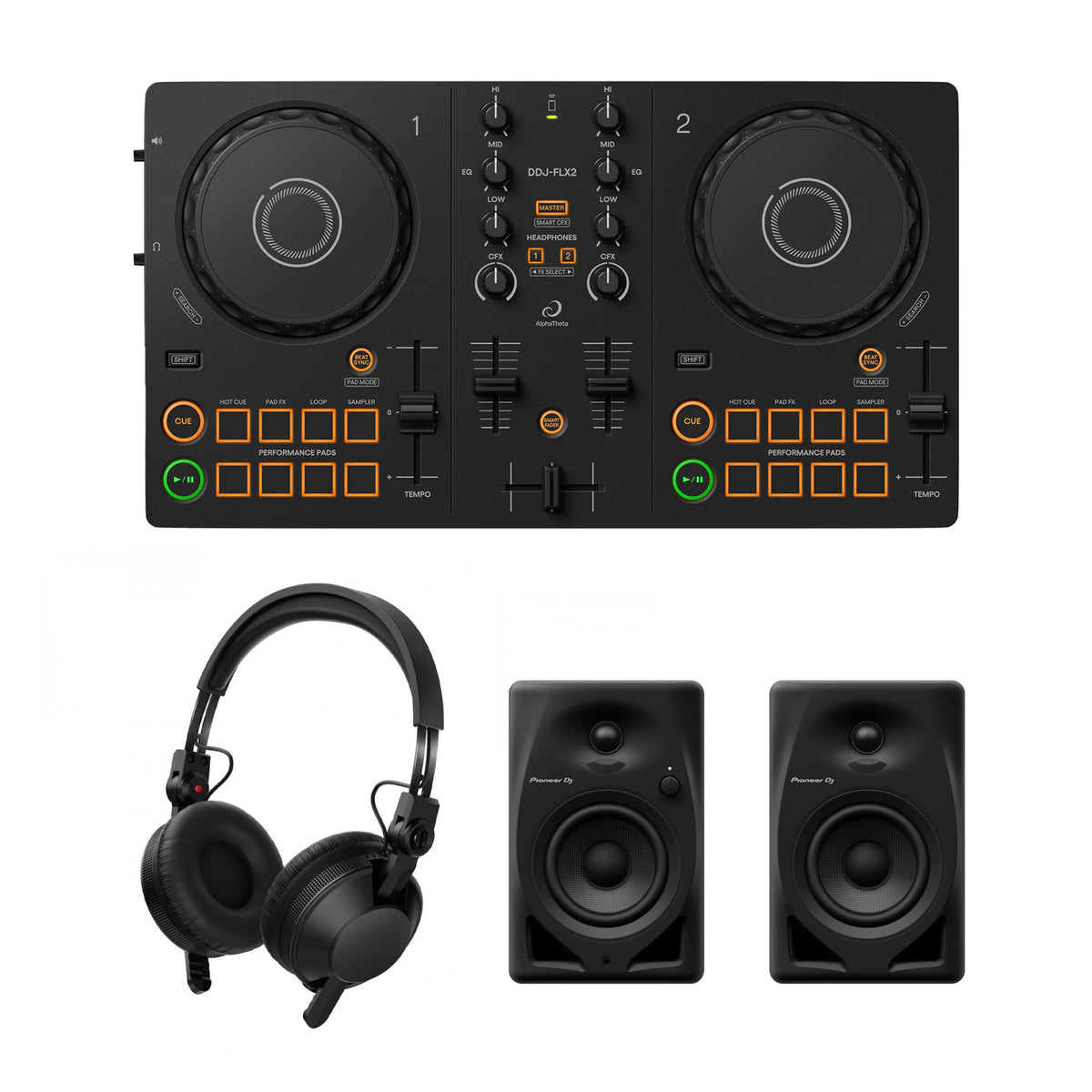 Starter DJ Bundle - DJ Controller, Speakers & Headphones