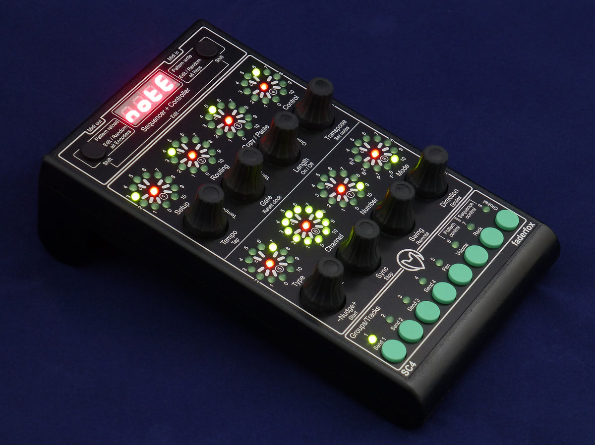 Faderfox SC4 Micromodul USB & MIDI Sequencer & Controller