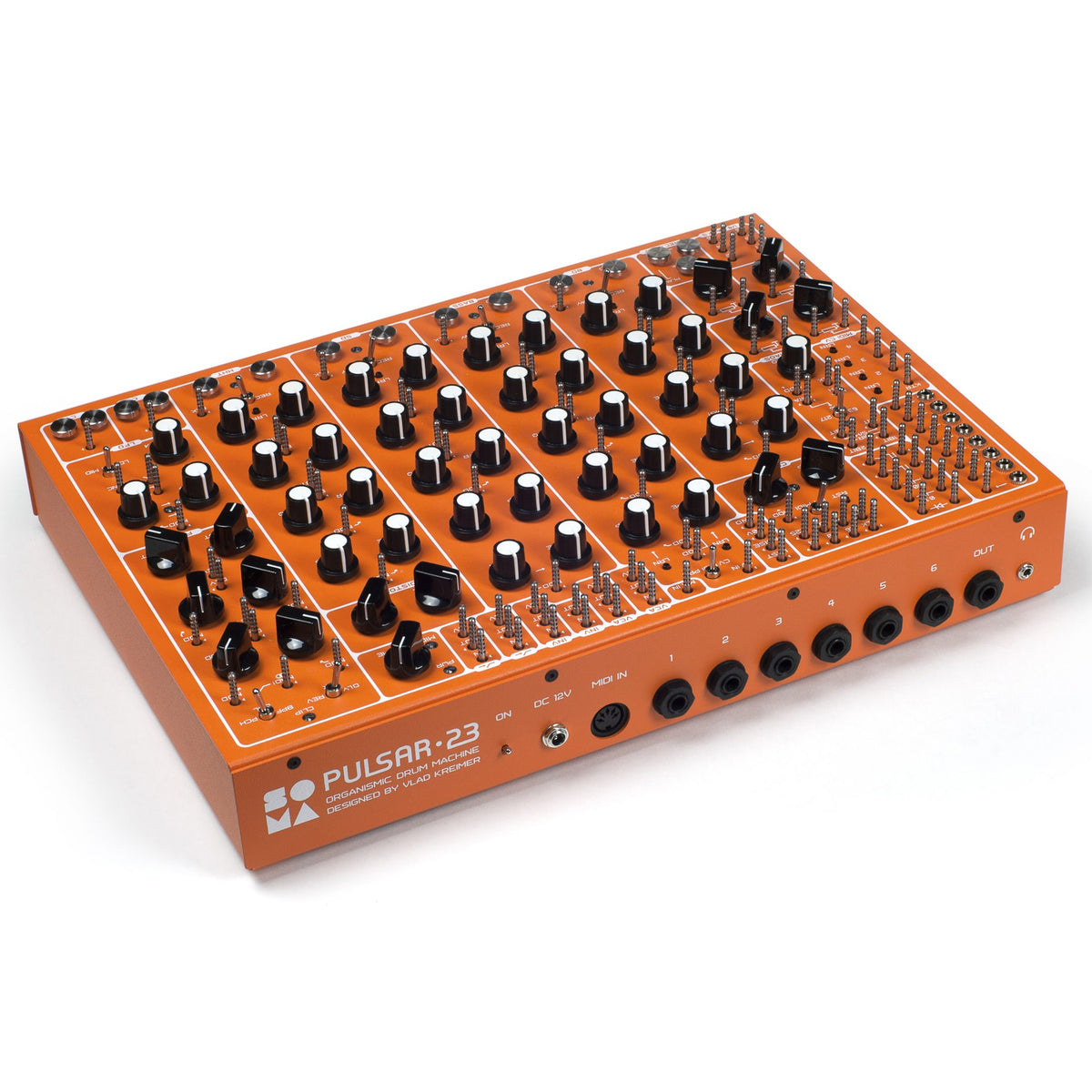 Soma Laboratory Pulsar-23 (Orange) Semi-modular Drum Machine