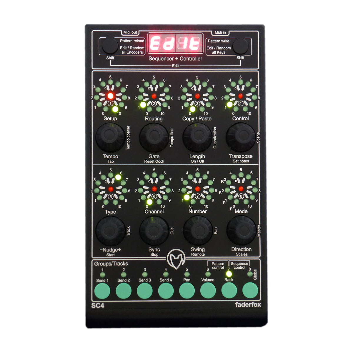 Faderfox SC4 Micromodul USB & MIDI Sequencer & Controller