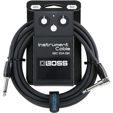 Boss BIC-10A Instrument Cable, Straight to right-angle