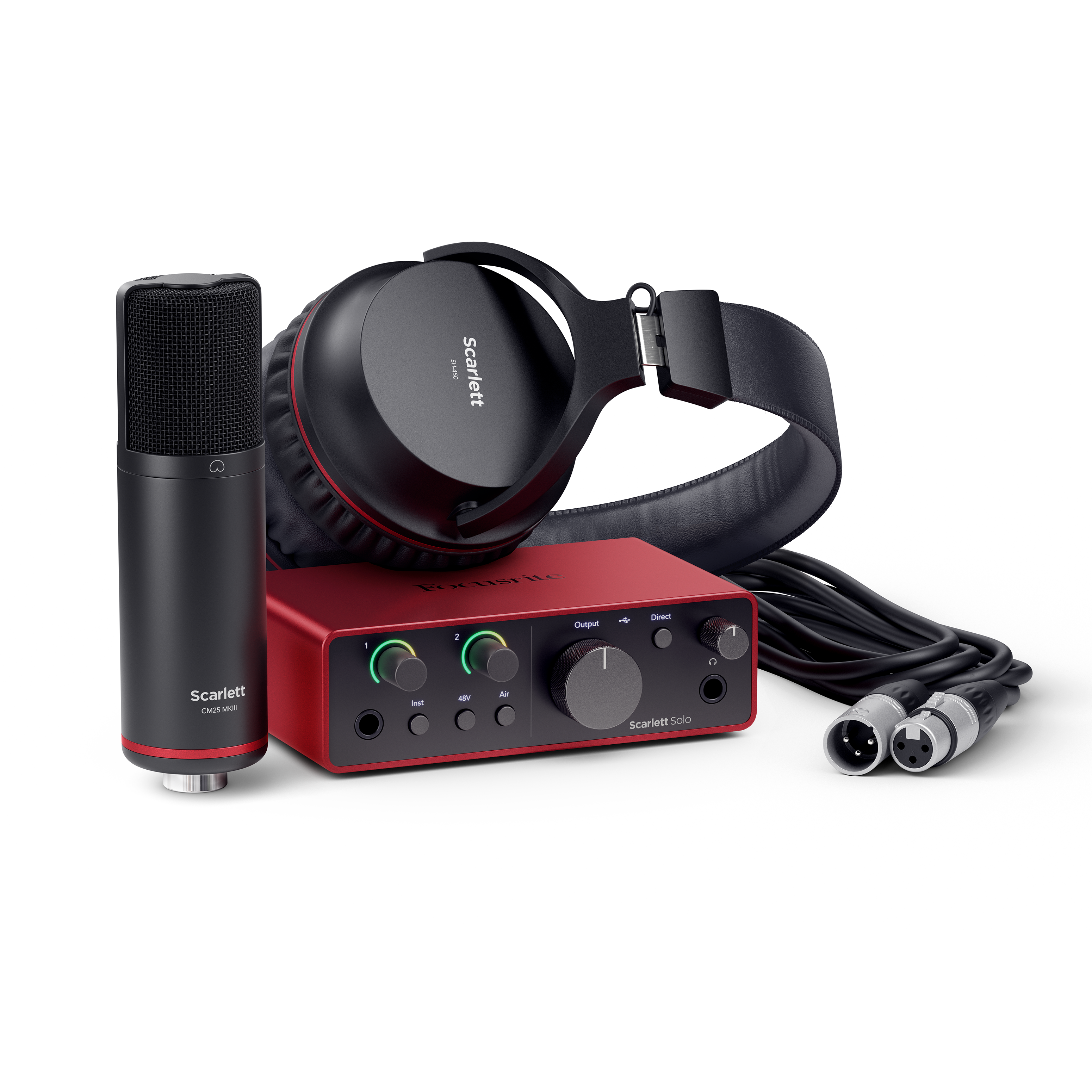 Focusrite Scarlett 2i2 (4th Gen) - Audio Interface, Microphone