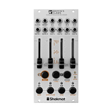 Shakmat Modular Griffin's Claws Eurorack Quad Attenuator Recorder Module