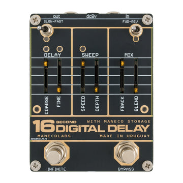 Maneco Labs 16 Seconds Delay Vintage Compact Effects Pedal