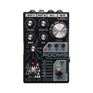 Death By Audio Rooms Stereo Reverb Effects Pedal