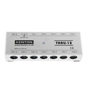 Kenton Thru 12 - 1 MIDI IN to 12 THRU