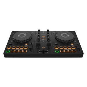 AlphaTheta DDJ-FLX2 with Pioneer DJ HDJ-CUE1 Headphones