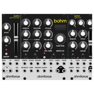 OhmForce Bohm + Expanders, Eurorack Kick Synthesizer Bundle
