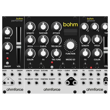 OhmForce Bohm + Expanders, Eurorack Kick Synthesizer Bundle