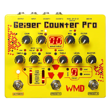 WMD Geiger Counter Pro -  Distortion Bitcrusher Effects Pedal