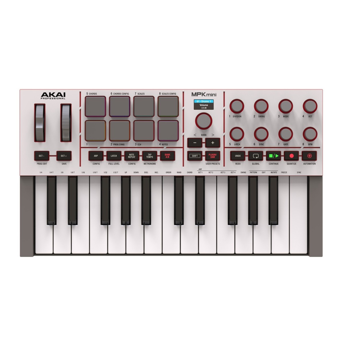 Akai MPK Mini MK4 Compact USB MIDI Controller (Grey)