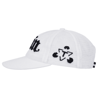 The Trilogy Tapes TTT Pain All-Over Mesh Trucker 6-Panel Cap, White