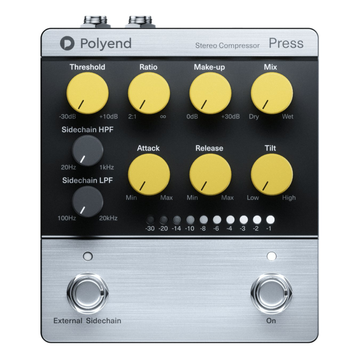 Polyend Press Analogue Stereo Compressor Pedal