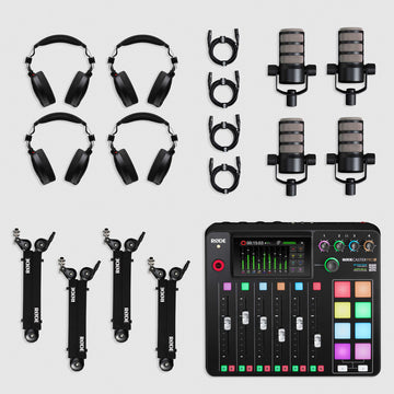 Rode Rodecaster Pro II Four-Person Podcasting Bundle