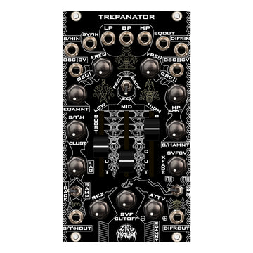 Zlob Modular Trepanator Eurorack Chaotic Synth Voice Module
