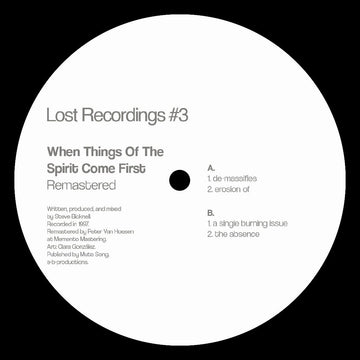 Lost recordings # 3  [When Things Of The Spirit Come First - Remastered]