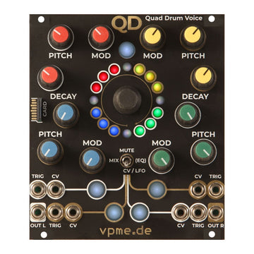 VPME.DE QD Quad Drum Voice Eurorack Module