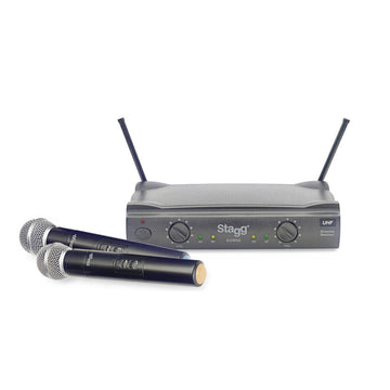 Stagg UHF Wireless Dual Handheld Microphone System (863.8-864.5)