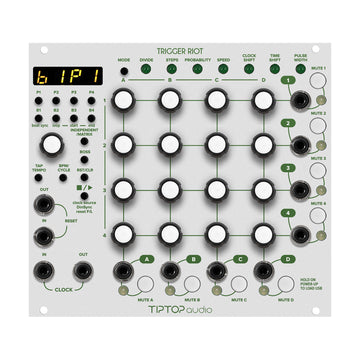TipTop Audio Trigger Riot Sequencer Eurorack Module (White)