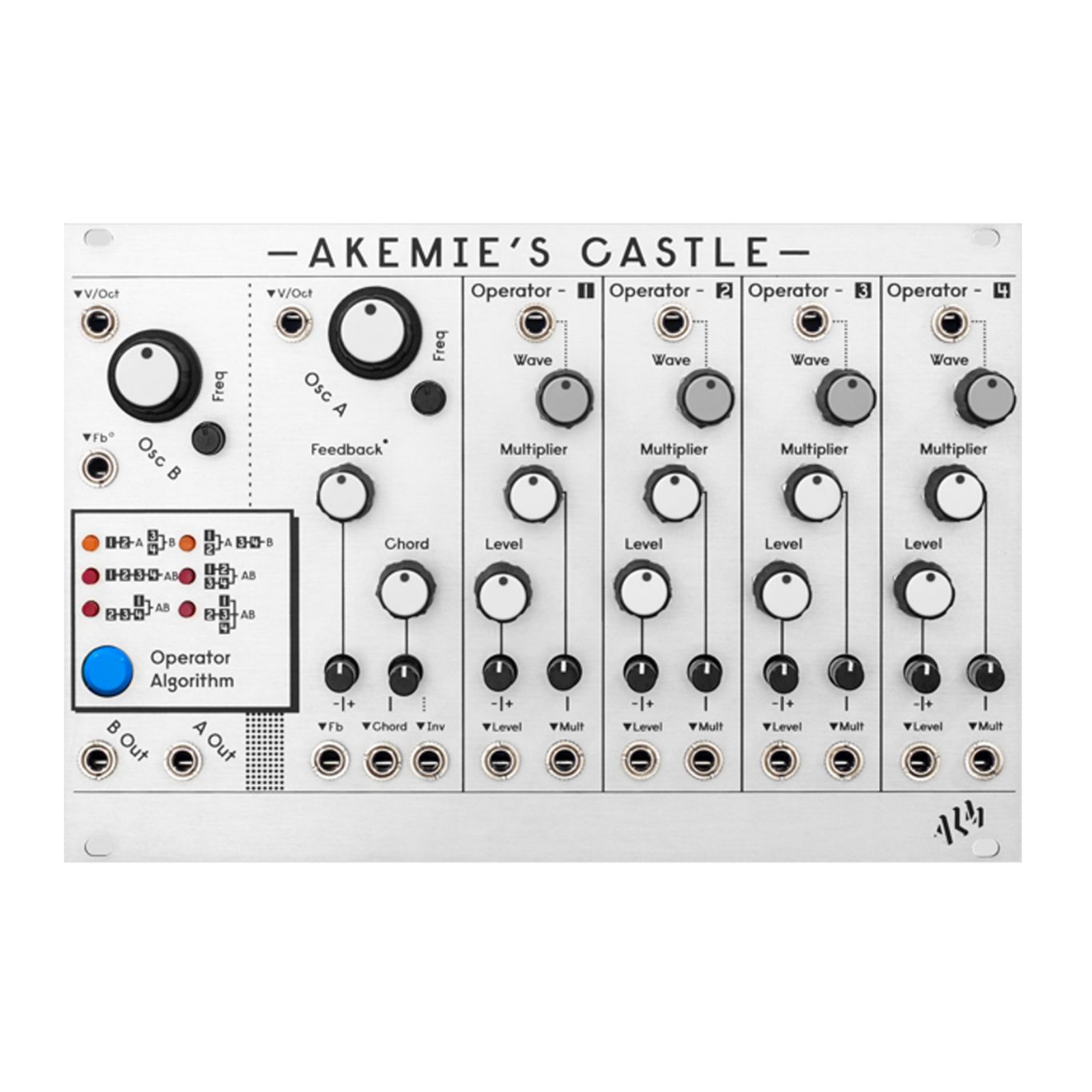 ALM Akemie's Castle Dual 4 Operator FM VCO Eurorack Module – Rubadub