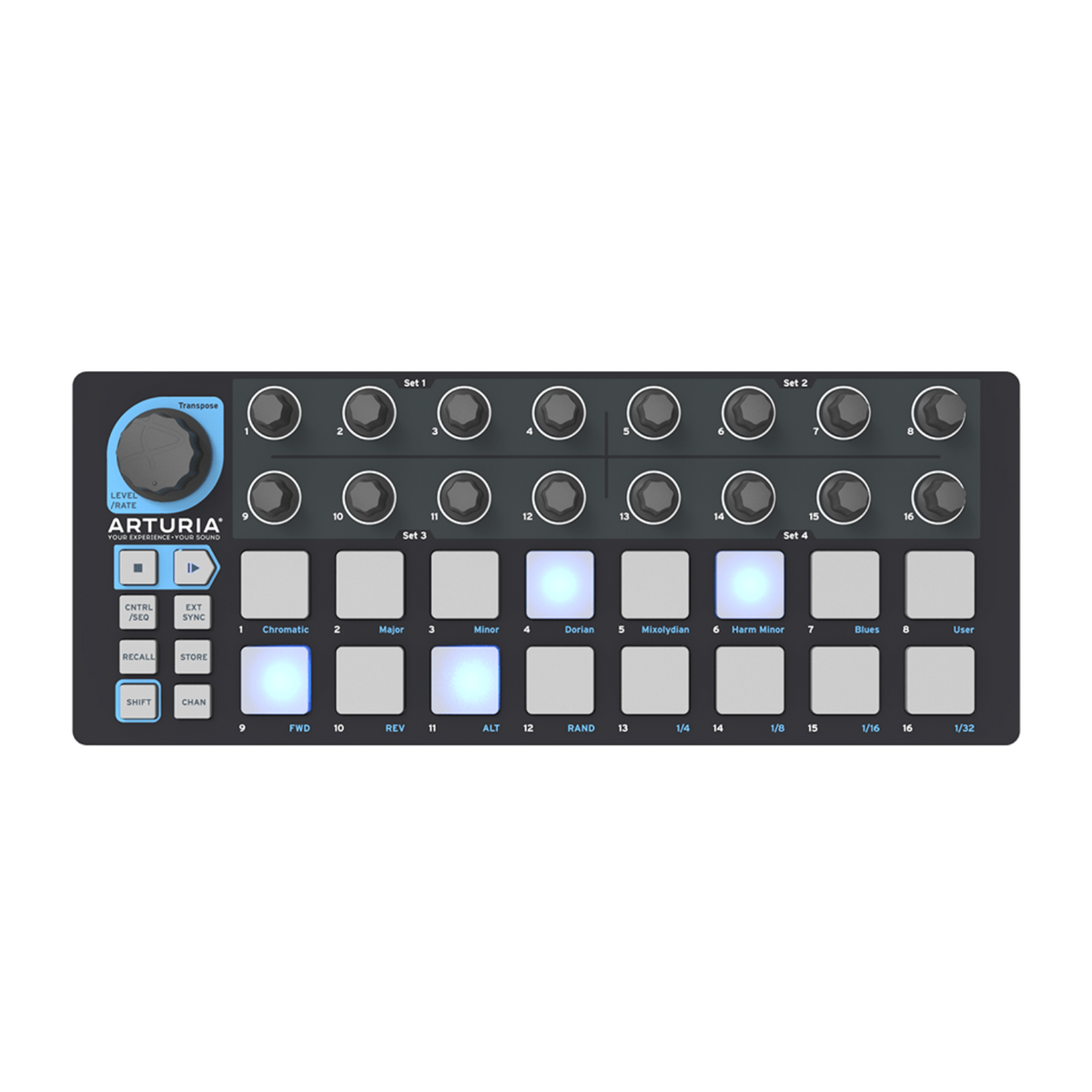 Arturia Beatstep Pad and Sequencer Controller w/ USB & CV/Gate (Black)