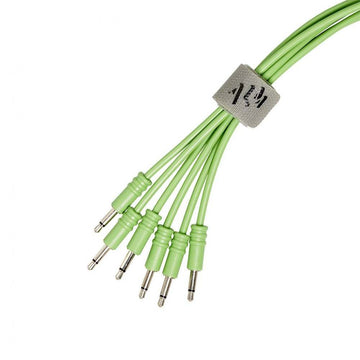 ALM-PC001x120 Pack of 2 x 120cm 3.5mm patch cables - GREEN