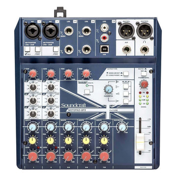 Soundcraft Notepad-8FX Portable Analog Mixer w/ USB I/O
