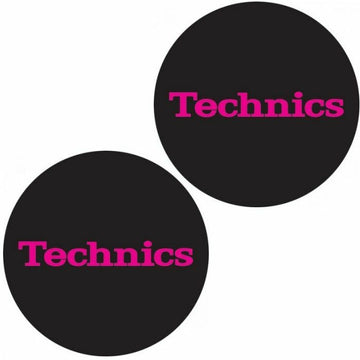 Technics Slipmat Simple Pink on Black