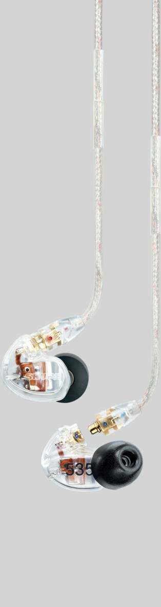 Shure SE535 Sound Isolating Earphones Clear