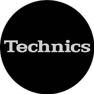 Technics Slipmat Simple Black/Silver Logo