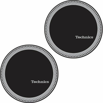 Technics Slipmat Strobe Silver on Black