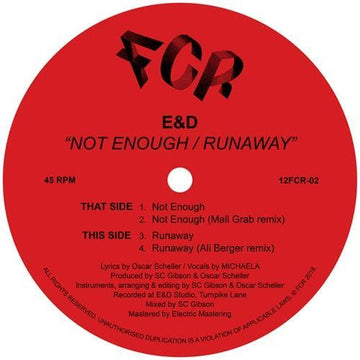 Not Enough / Runaway w Mall Grab & Ali Berger Remixes