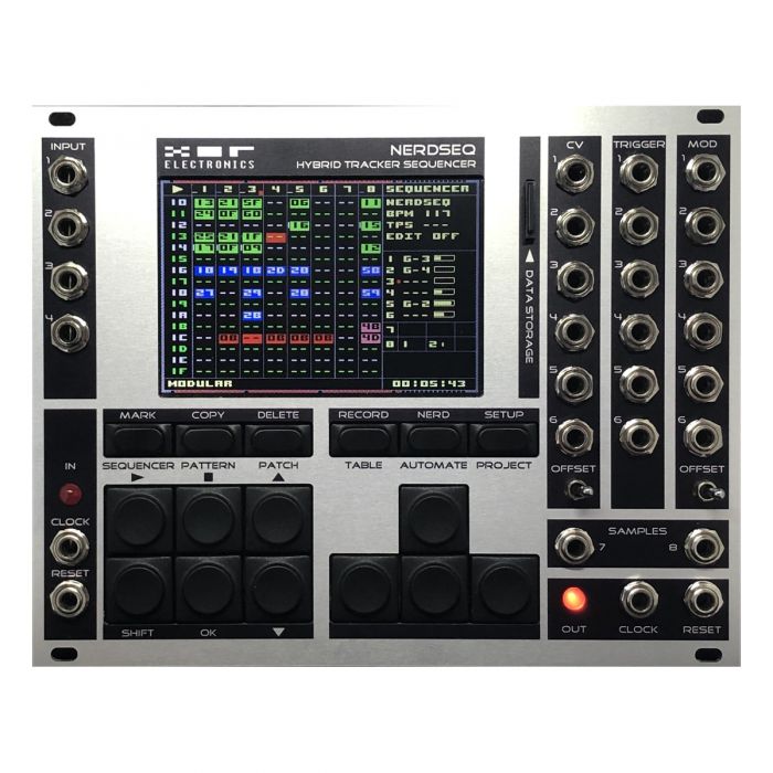 Xor Nerdseq Eurorack Sequencer Black Grey Rubadub