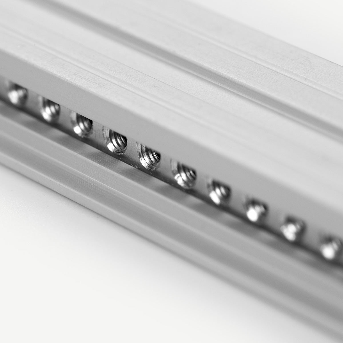 84hp Threaded Rails TipTop Audio Z-Rails. Eurorack Rails in Black/ Silver at 84hp - 168hp